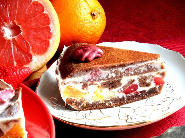 Летний торт &amp;quot;Фрукты в желе&amp;quot;