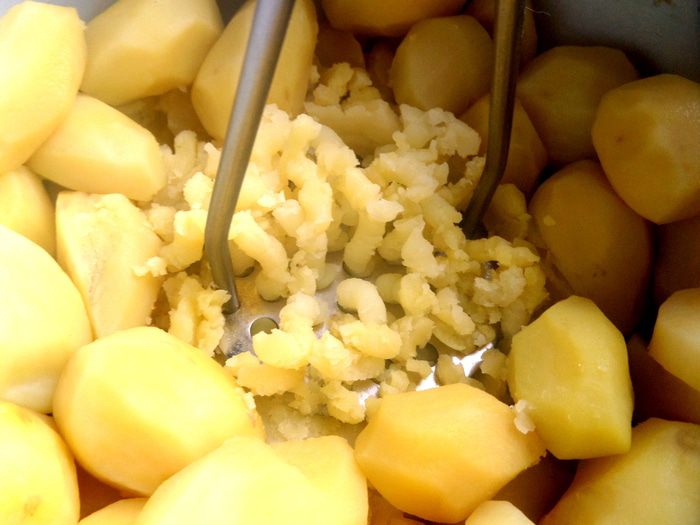 Картофельные зразы с печенью