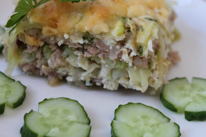 Запеканка из капусты и фарша