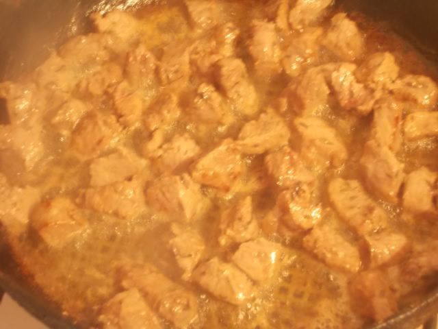 Паста с говядиной и молодыми овощами