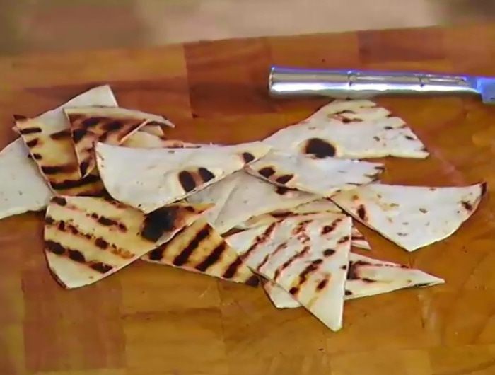 Тортильи с баклажанным соусом 