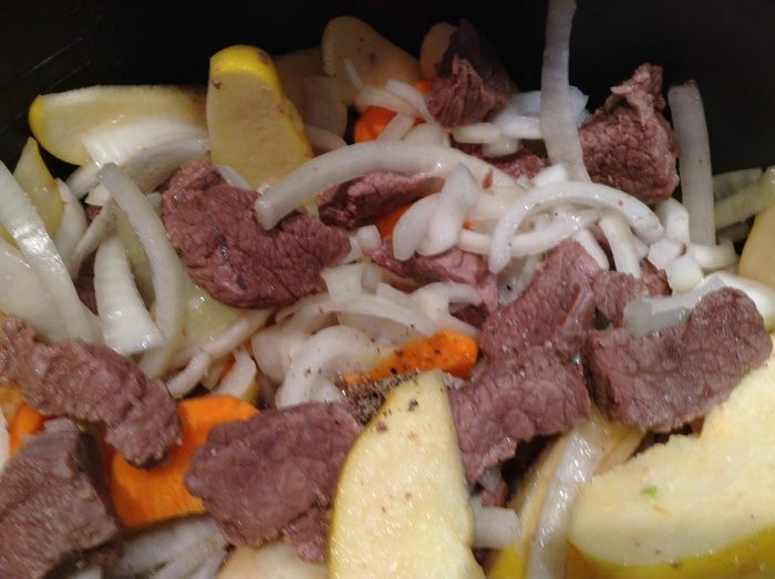 Лосятина с айвой