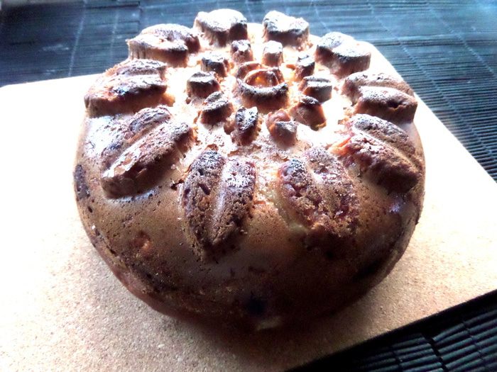 Бананово-шоколадный кекс