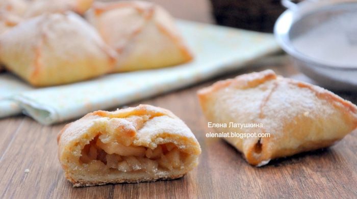 Конвертики с карамельными яблочками