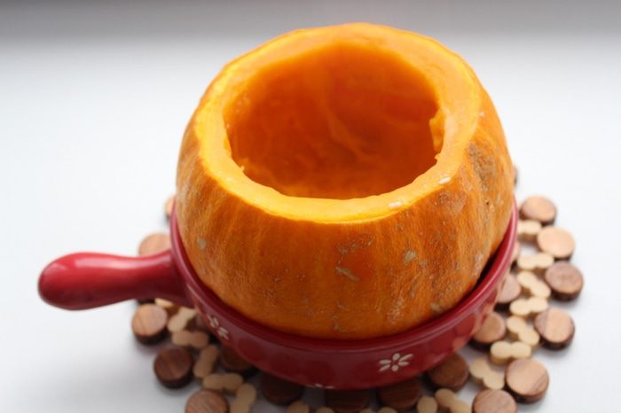 Тыква с мясным рагу