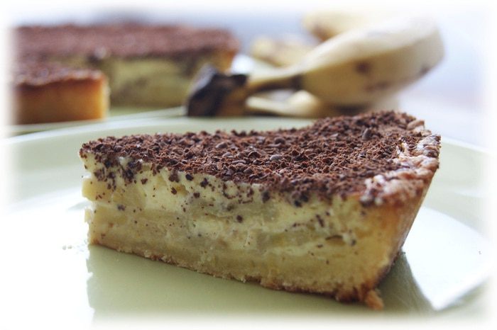 Тарт с бананом и рикоттой