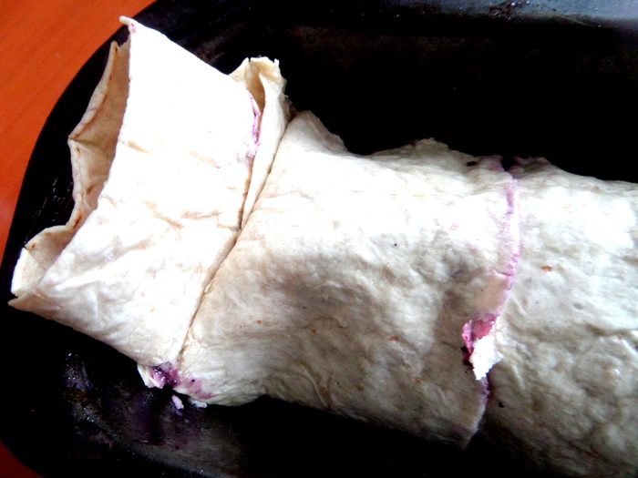 Штрудель из лаваша (постный)