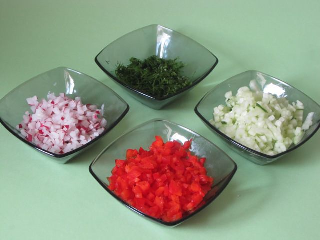 Венок с овощами