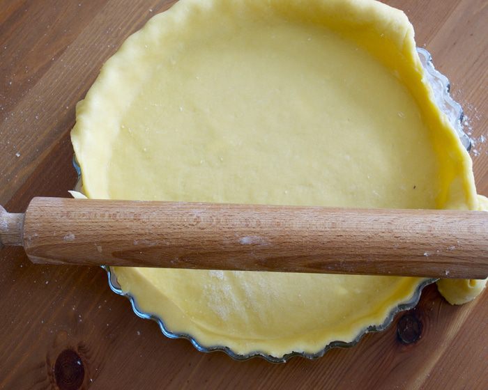 Открытый пирог с кремом франжипан (Crostata con crema Frangipane)