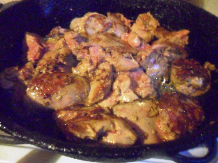 Куриная печень со специями