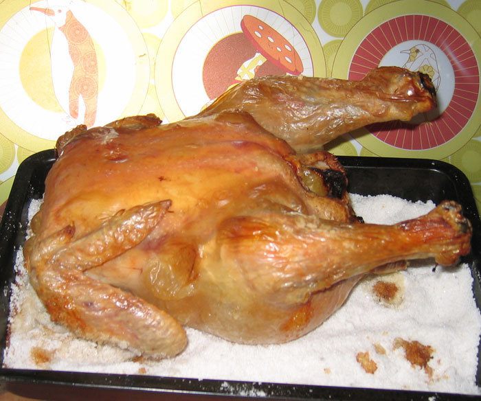 Изображение к рецепту Курица на соли