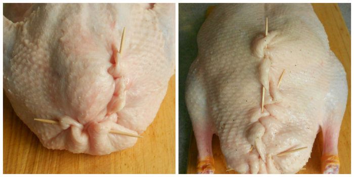 Хрустящая утка с печеными яблочками