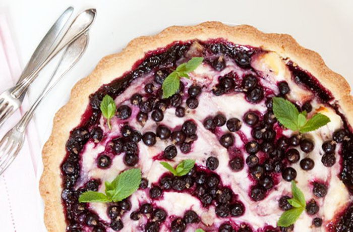 Творожник со смородиной 