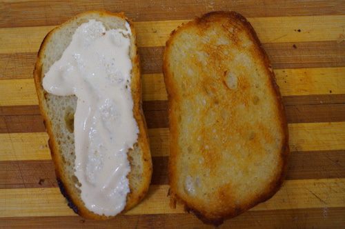 Горячий бутерброд с ливером