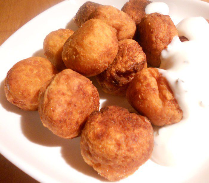 Чечевичные шарики с йогуртом