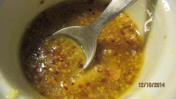 Салат из креветок с горчичной заправкой