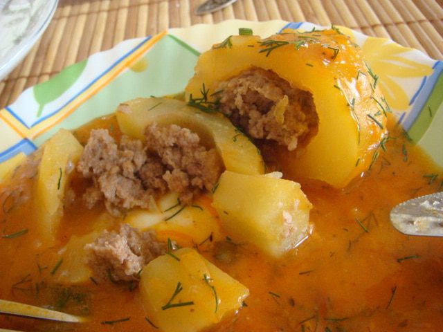 Картофель фаршированный