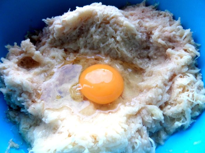 Драники с мясной начинкой