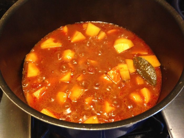 Простое рыбное карри