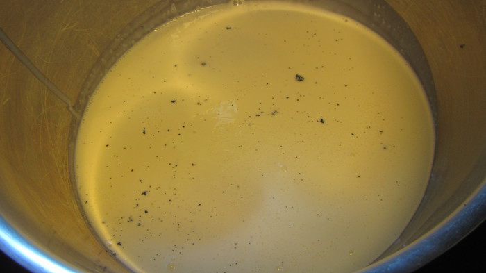 Панна котта с малиновым кули