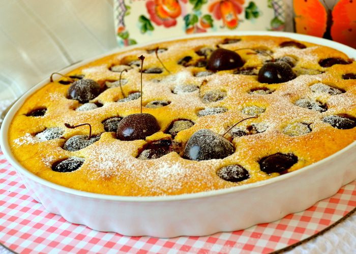 Клафути с черешней