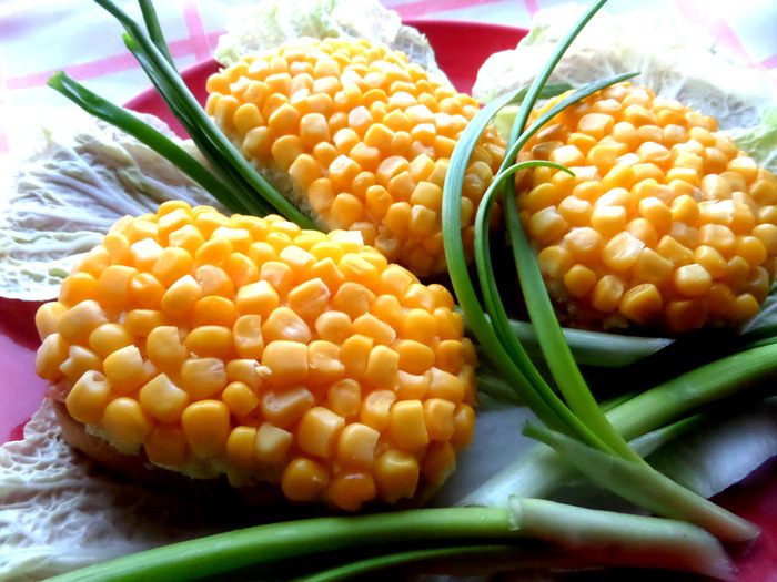 Бутерброды &amp;quot;Букет мимоз&amp;quot;