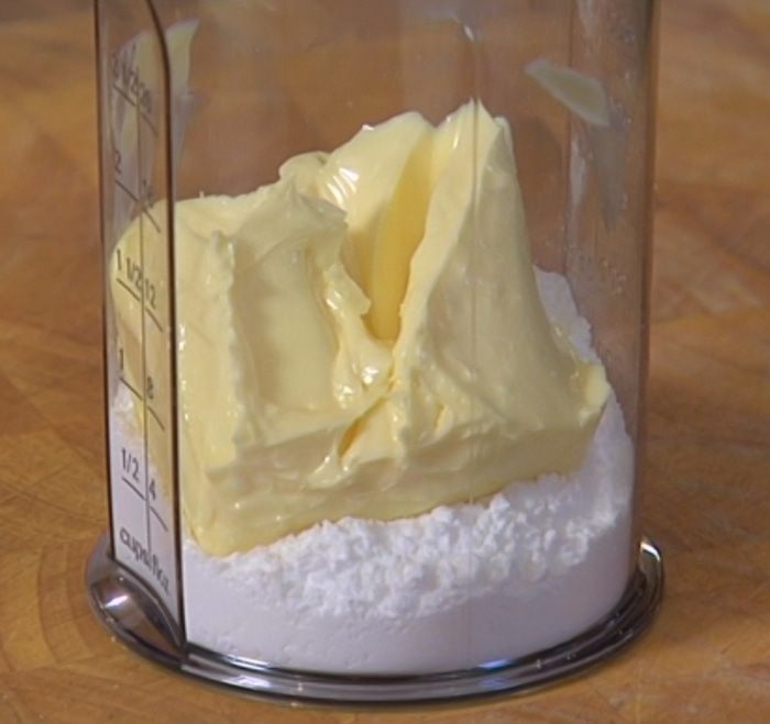 Песочные квадратики с ежевикой 