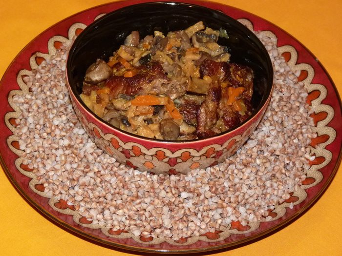 Ребрышки с овощами