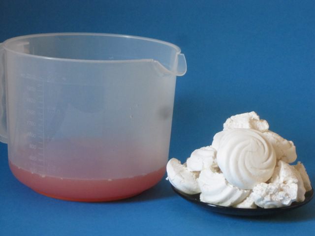 Сорбет из грейпфрута с зефиром