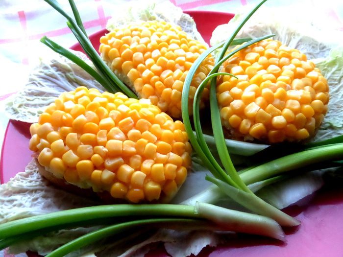 Бутерброды &amp;quot;Букет мимоз&amp;quot;