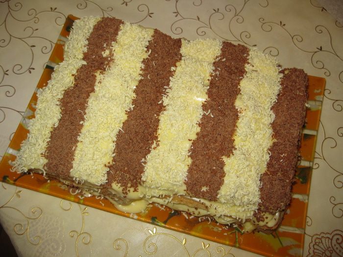 Тирамису-торт &amp;quot;Черно-белая зима&amp;quot;