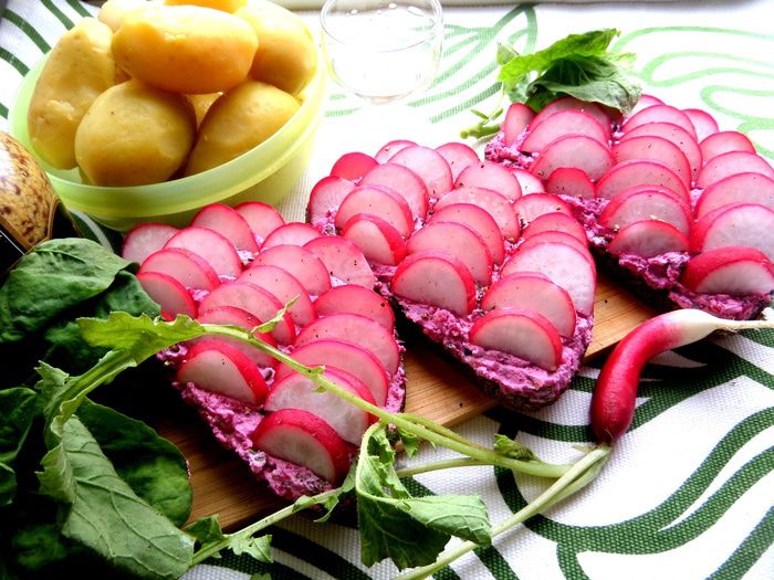 Закуска &amp;quot;Редиска на творожке&amp;quot;