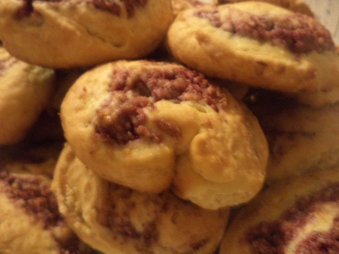 Апельсиновое печенье с клюквой и орехами