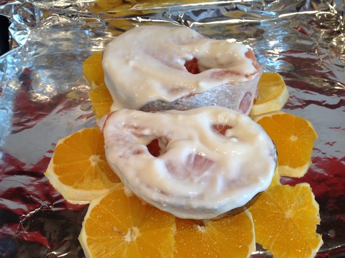 Семга в цитрусовой панировке