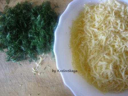 Закусочный торт из поленты с сыром