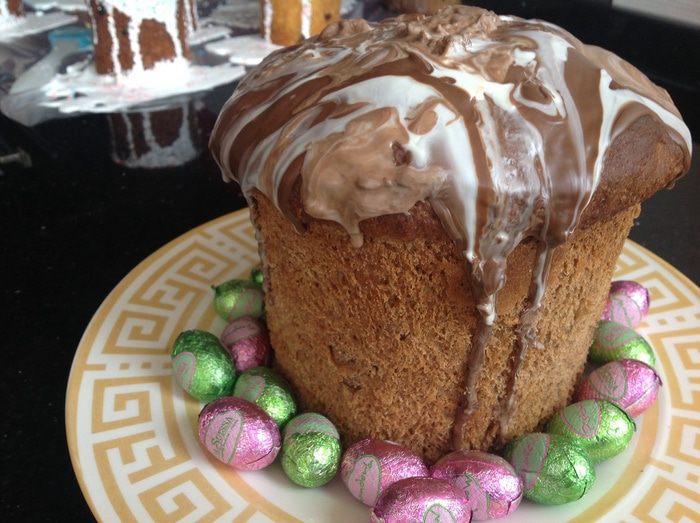 Кулич пасхальный шоколадный