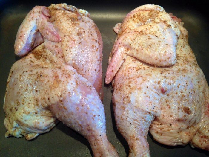 Цыпленок в &amp;quot;Сванской соли&amp;quot; методом долгого запекания