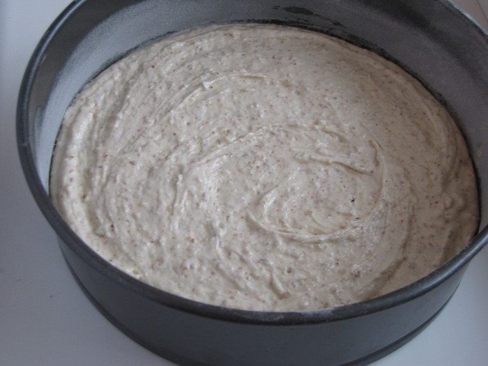 ореховый пирог с апельсиновым конфи