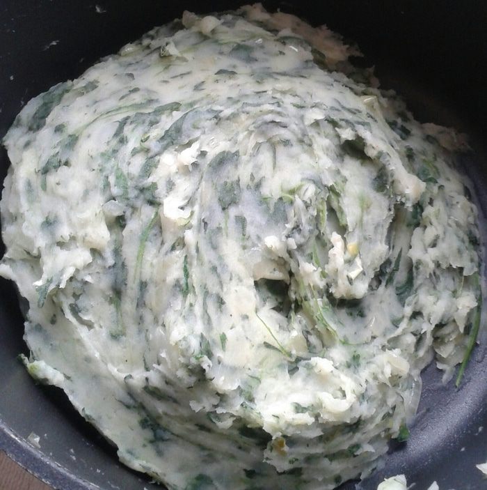 Конвертики из теста фило со шпинатом и картофелем