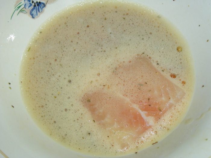 Треска в пармезане 