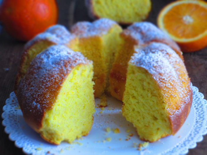 Творожный кекс с апельсиновым соком