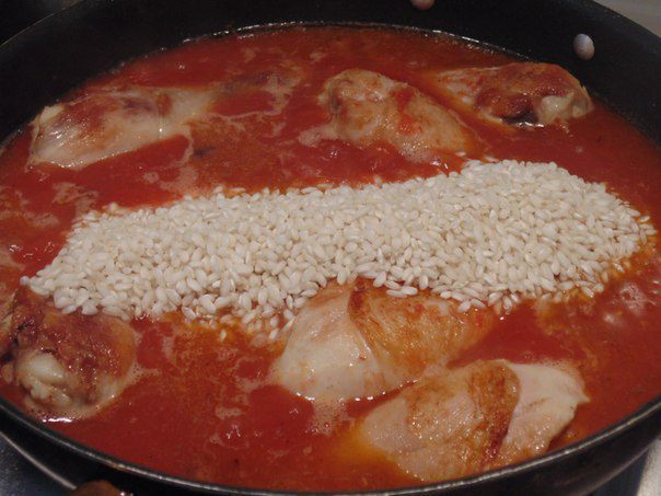 Паэлья в стиле &amp;quot;Море и Земля&amp;quot;