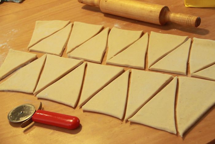 Круассаны с ветчиной