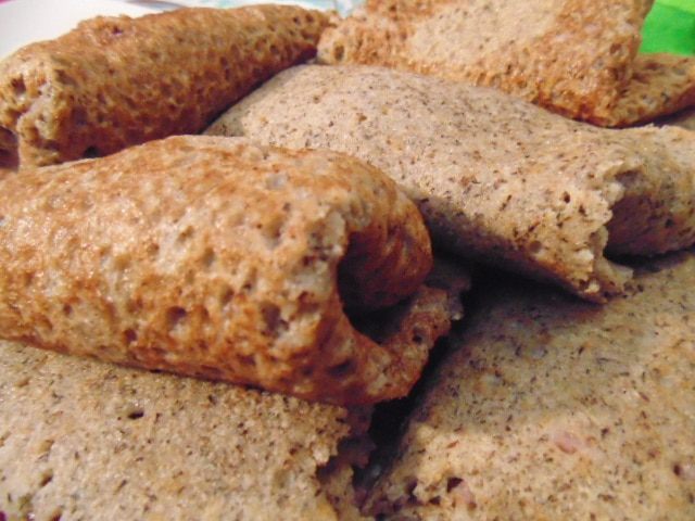 Гречневые блины с начинкой из цикория и фарша