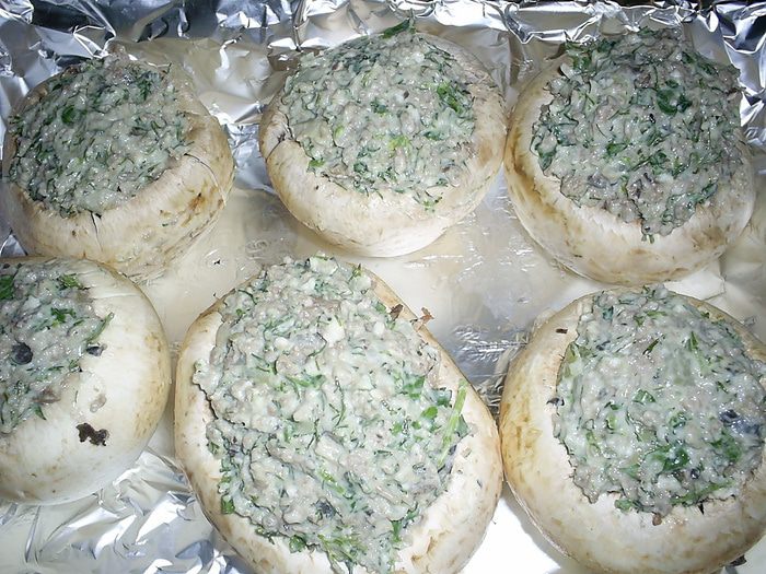 Фаршированные шампиньоны &amp;quot;Шик&amp;quot;