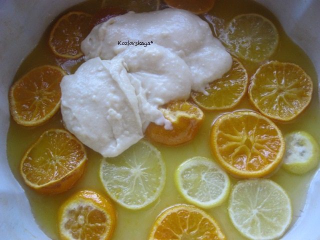 Цитрусовый пирог-перевертыш