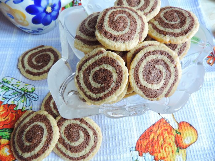 Имбирно-шоколадное печенье &amp;quot;Спираль&amp;quot;