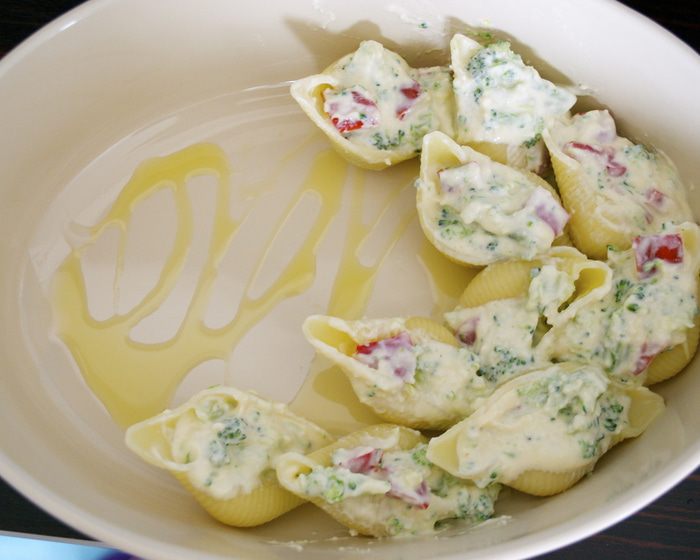 Ракушечная паста с соусом Капоната