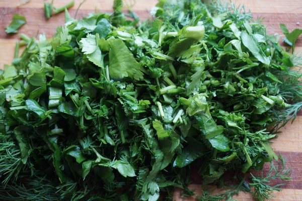 Окрошка на томатном рассоле