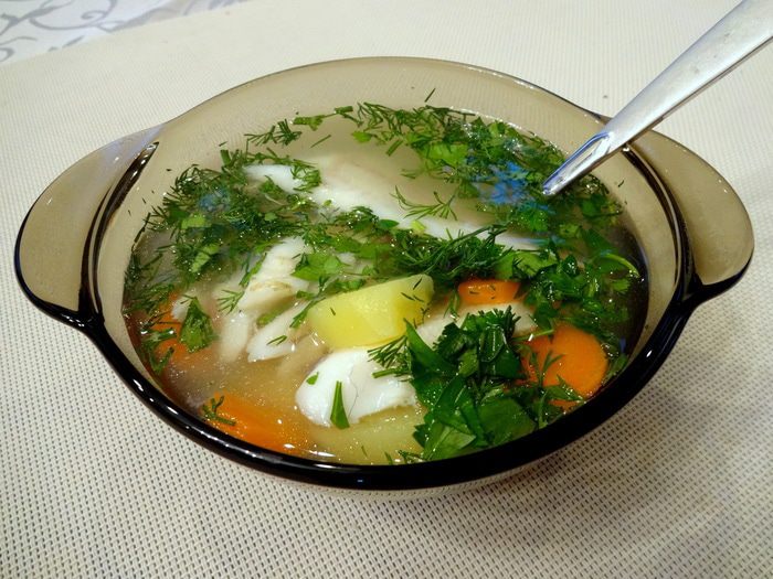 Уха из речных окуней